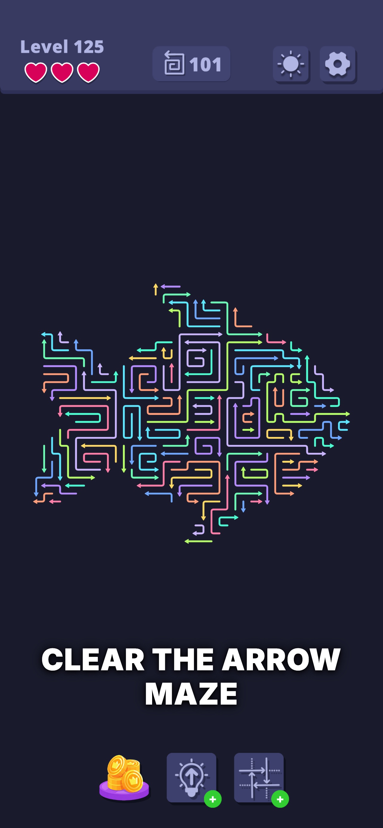 Clear the Arrow Maze